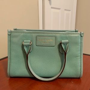 Small teal Kate Spade handbag